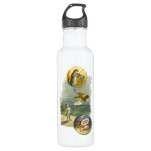 Vintage Mother Goose Nursery Rhyme Hey Diddle 710 Ml Water Bottle