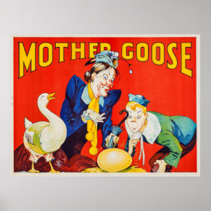 Vintage Mother Goose Theatre Poster