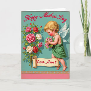 Vintage Mothers Day Angel Card