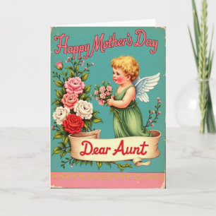 Vintage Mothers Day Aunt Card