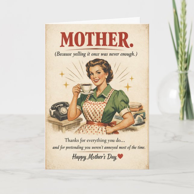 Vintage Mother's Day Card (Front)