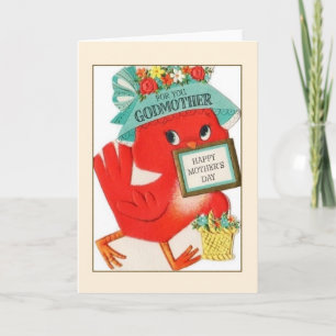 Vintage Mother's Day Card for Godmother