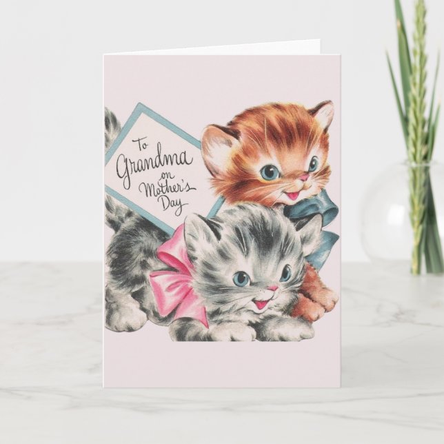 Vintage Mother's Day Card For Grandma (Front)