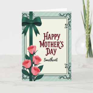 Vintage Mothers Day Flourish Card