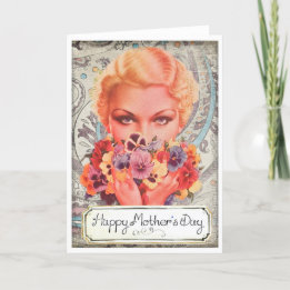Vintage Mothers Day Greeting Card