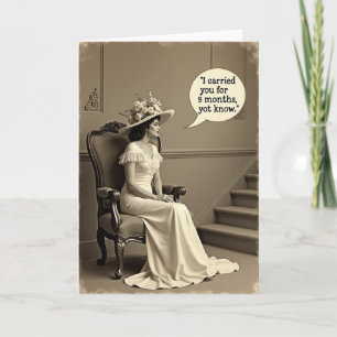 Vintage Mothers Day Humor Card
