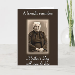 Vintage Mothers Day Portrait Card
