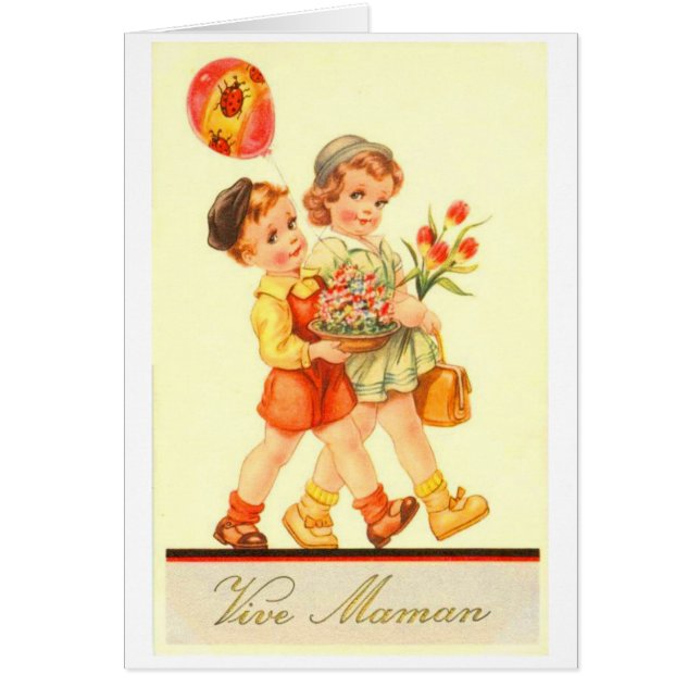 Vintage Mother's Day - Vive Maman, (Front)