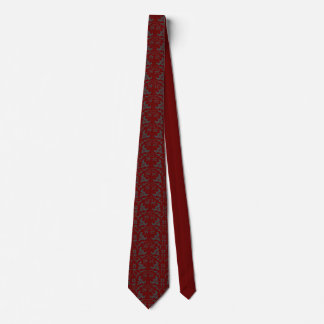 Vintage motiff on Maroon colour Tie