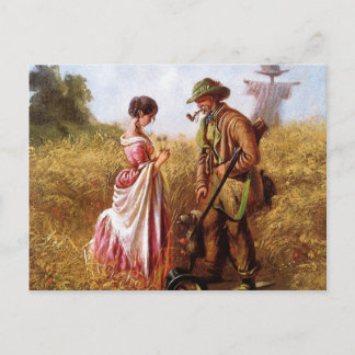Vintage-Motive  Embarrassing Enquiry Postcard