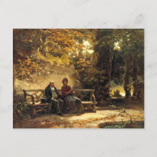 Vintage Motive - Resting - Spitzweg Postcard
