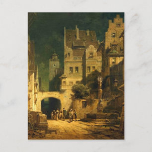 Vintage Motive - Serenade in the Moonlight Postcard