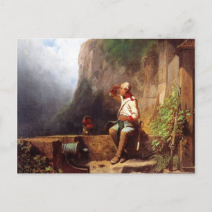 Vintage-Motive  The Knitting Guard Postcard