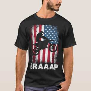 Vintage Motocross Dirt Bike Motorcycle USA America T-Shirt