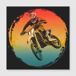 vintage motocross dirt bike rider motorcycle