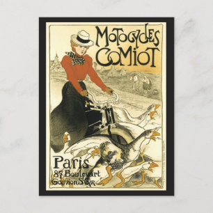 Vintage Motocycles Comiot Postcard
