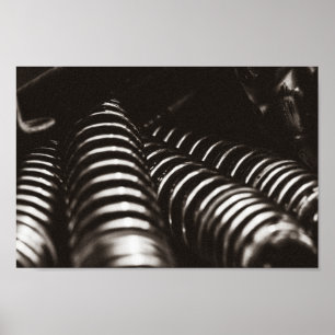 Vintage Motorbike Motorcycle Bike Shocks Poster