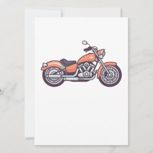 Vintage Motorbike Retro Motorcycle Biker Bike Gift Holiday Card