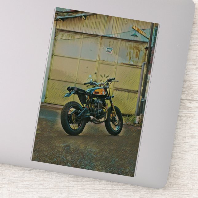 Vintage motorcycle art (Detail)