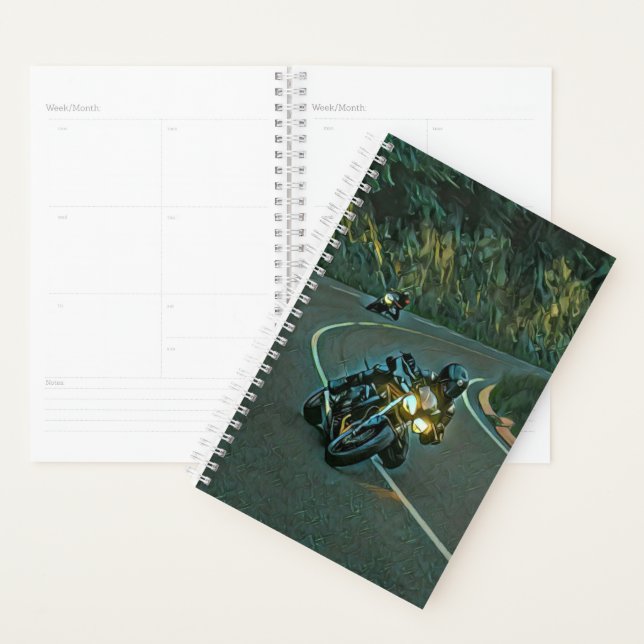 vintage motorcycle artwork planner (Display)