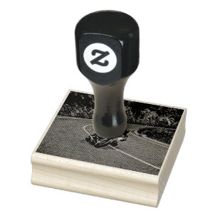 vintage motorcycle artwork rubber stamp