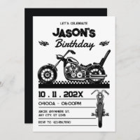 Vintage Motorcycle biker birthday