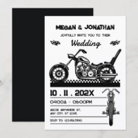 Vintage Motorcycle biker Wedding