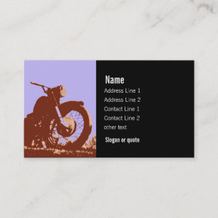 Vintage Motorcycle Business Card