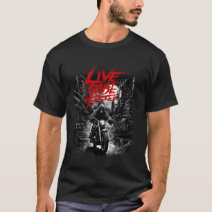 Vintage Motorcycle Clothing Ride Free Anarch Biker T-Shirt