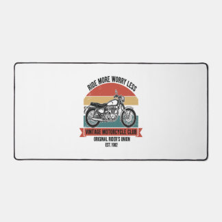 Vintage Motorcycle Club Est. 1982 Desk Mat