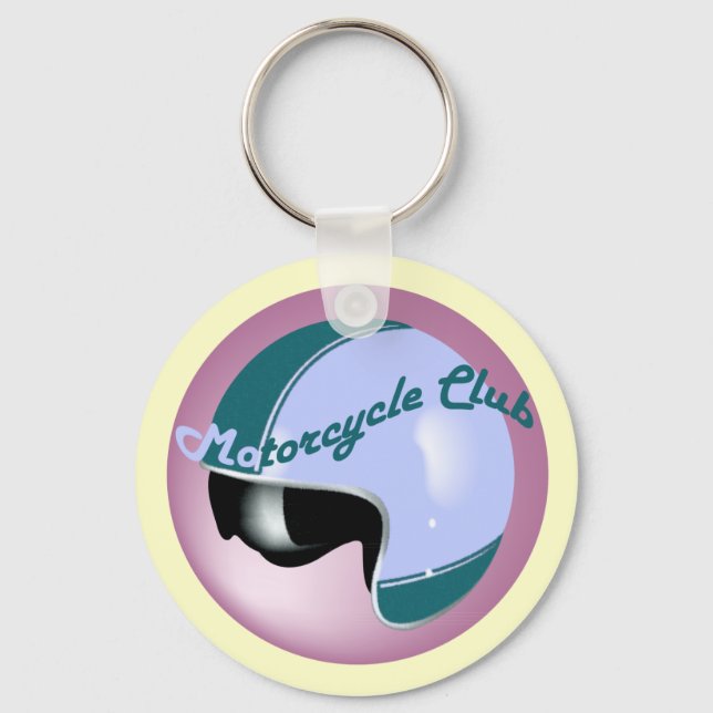 vintage motorcycle club key ring (Front)