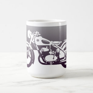 Vintage motorcycle coffee mug