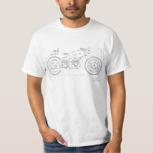 Vintage motorcycle design T-shirt