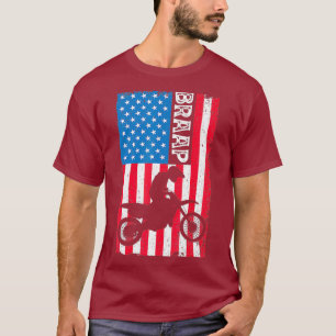 Vintage Motorcycle Dirt Bike Motocross American T-Shirt