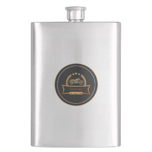 Vintage Motorcycle Hip Flask