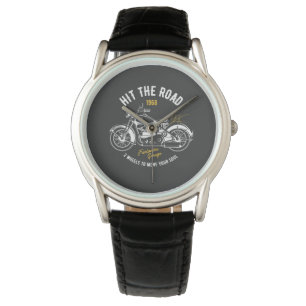 Vintage motorcycle, hit the road watch