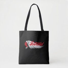 Vintage Motorcycle Logo Black Tote Bag