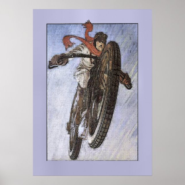 Vintage Motorcycle Poster (Front)