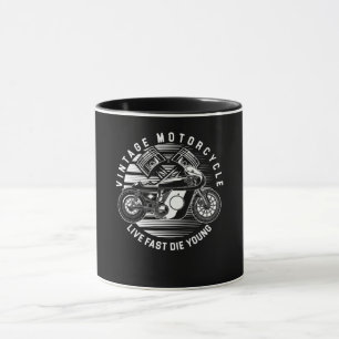 Vintage Motorcycle Racing Gift For Biker Mug