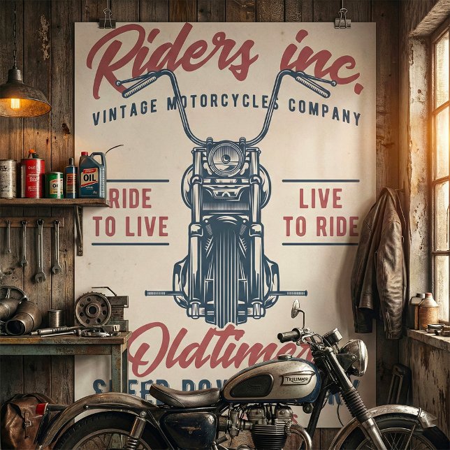 Vintage Motorcycle Riders Inc Poster (Creator Uploaded)