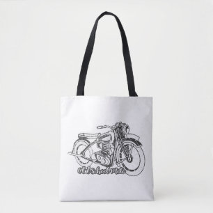 Vintage Motorcycle Shirt Tote Bag
