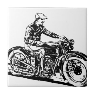 Vintage Motorcycle Tile