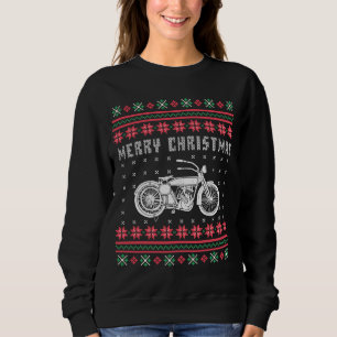 Vintage Motorcycle Ugly Christmas Sweater