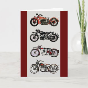 VINTAGE MOTORCYCLES Father's Day Card