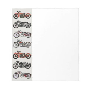 VINTAGE MOTORCYCLES NOTEPAD