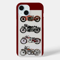 VINTAGE MOTORCYCLES ,Red