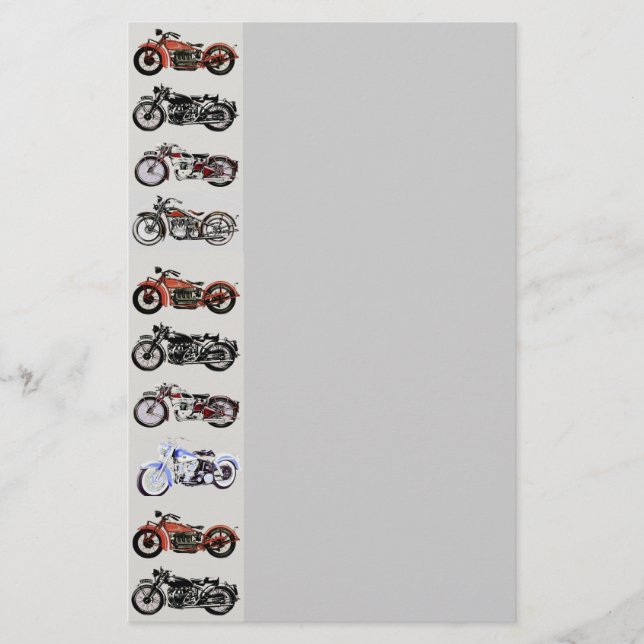 VINTAGE MOTORCYCLES STATIONERY (Front)
