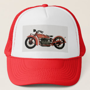 VINTAGE MOTORCYCLES TRUCKER HAT