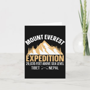 Vintage mount everest  card