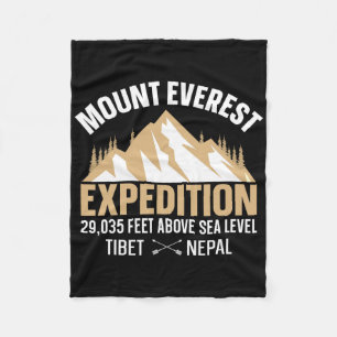 Vintage Mount Everest T Shirts Skiing Vacation Tri Fleece Blanket